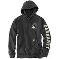 Carhartt Loose Fit Midweight Hooded Shamrock Graphic Sweatshirt, Carbon Heather, XL, REG 105707-CRHXLREG